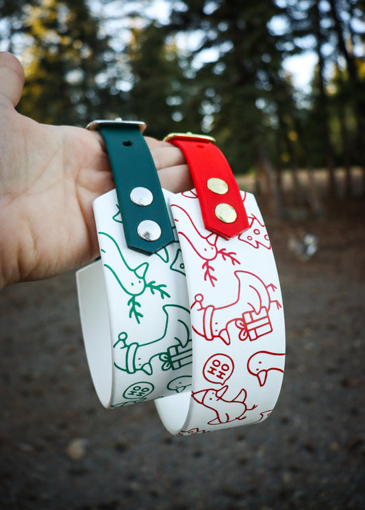 Silly Goose Christmas 2 Inch Buckle Collar